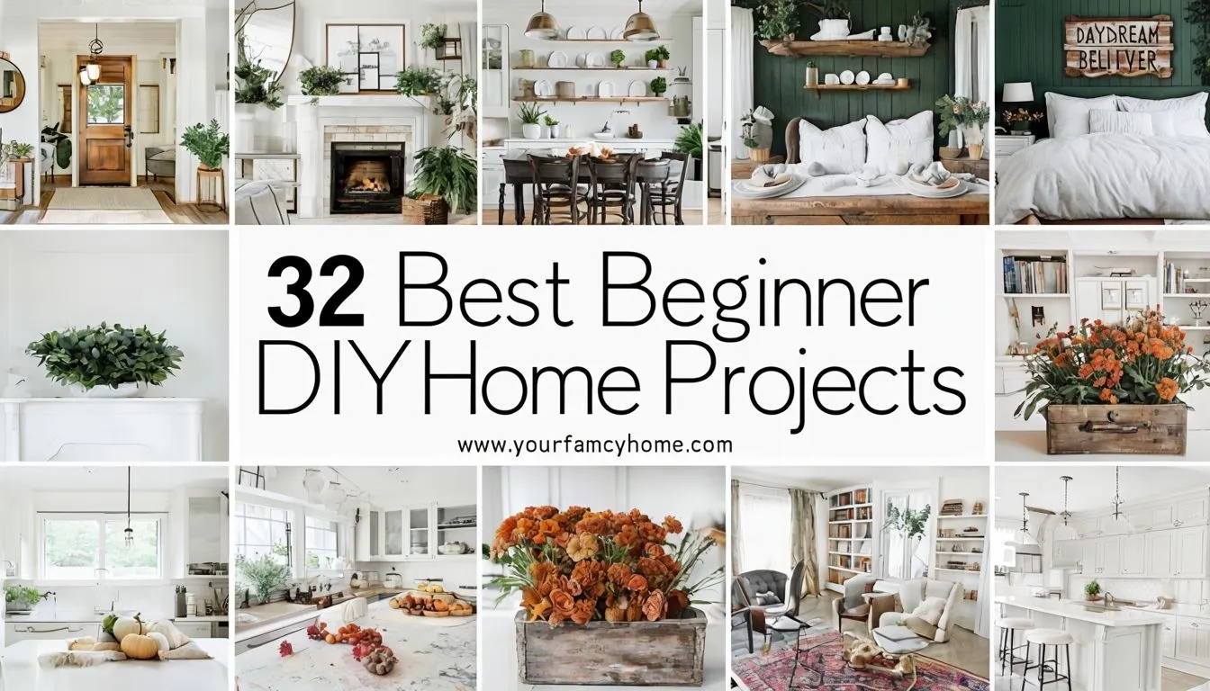 32 Easy DIY Home Projects: Transform Your Space Without Breaking the Bank