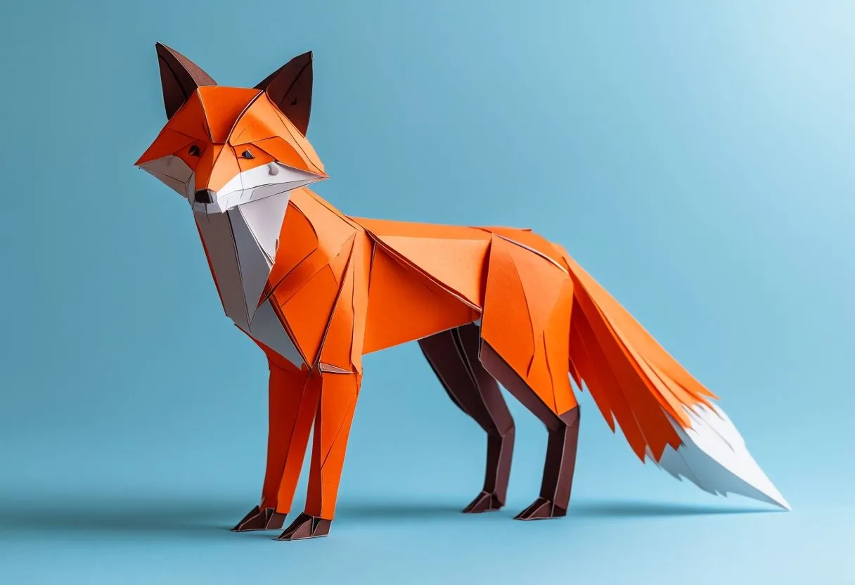 Paper Room Decor - Geometric Paper Fox 