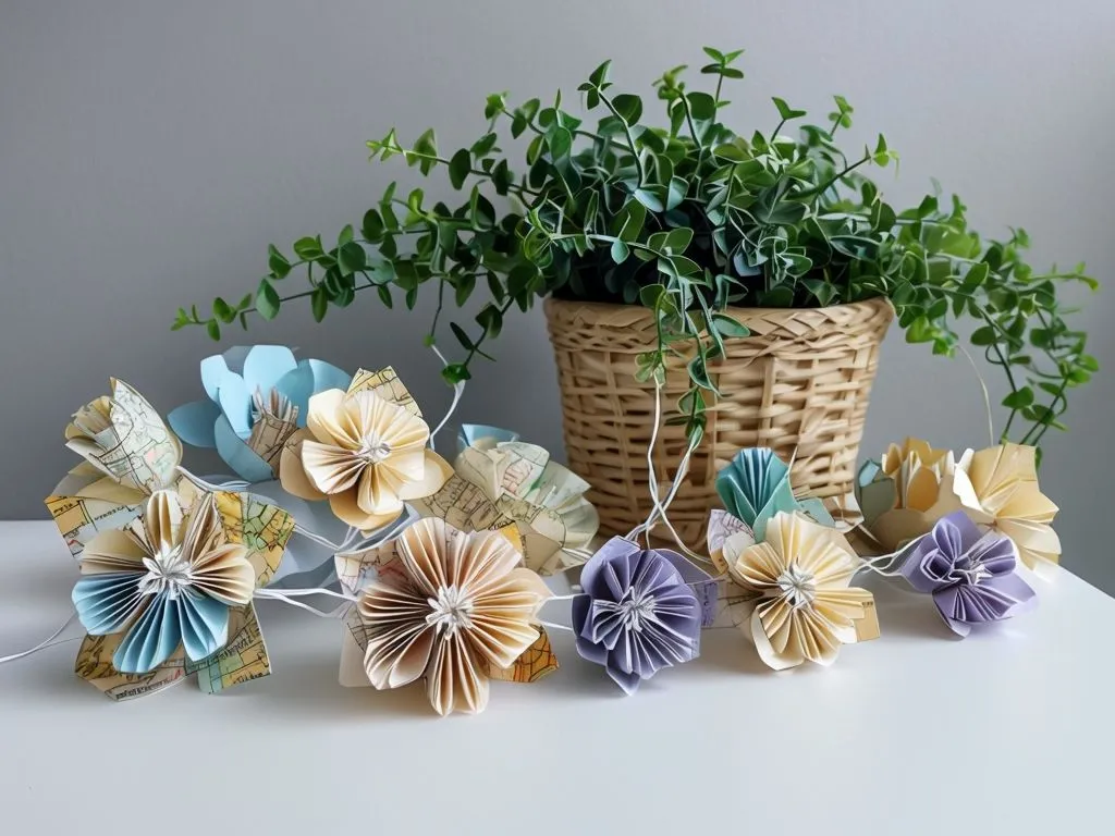 Paper Room Decor - Origami Paper Flowers