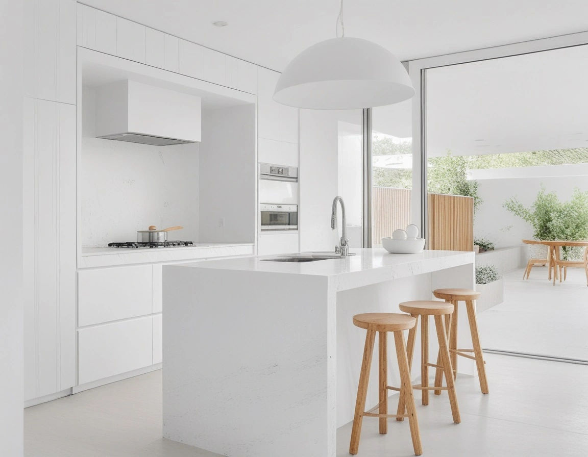 White Minimalist Kitchen