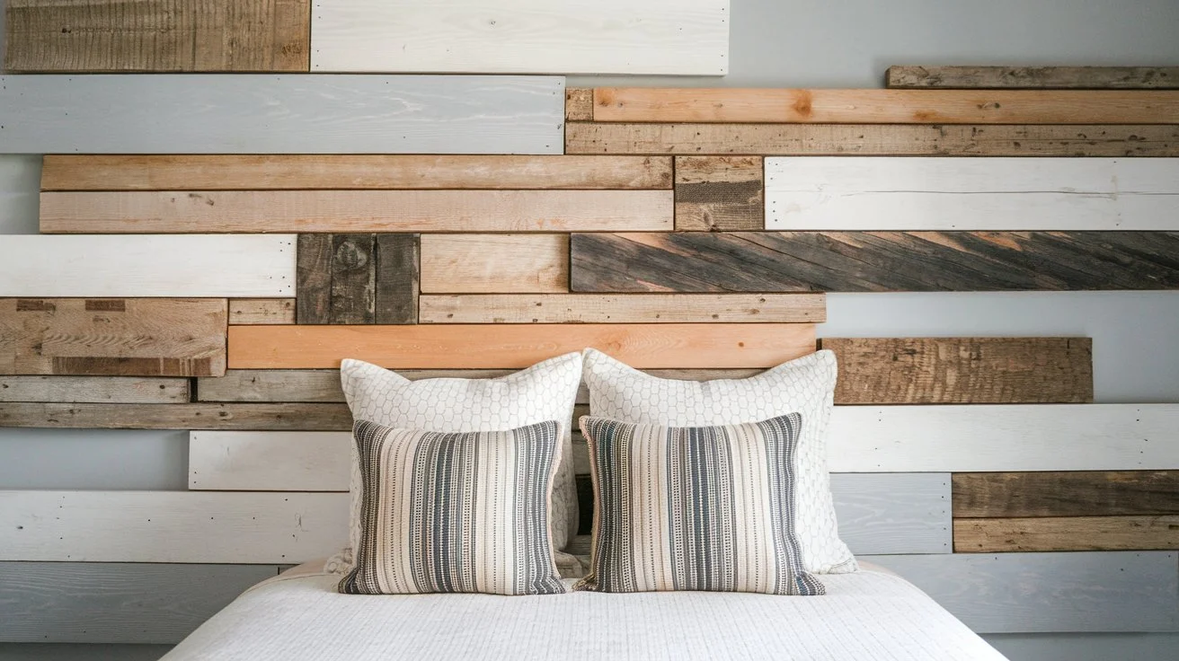 DIY home projects -reclaimed-wood-headboard