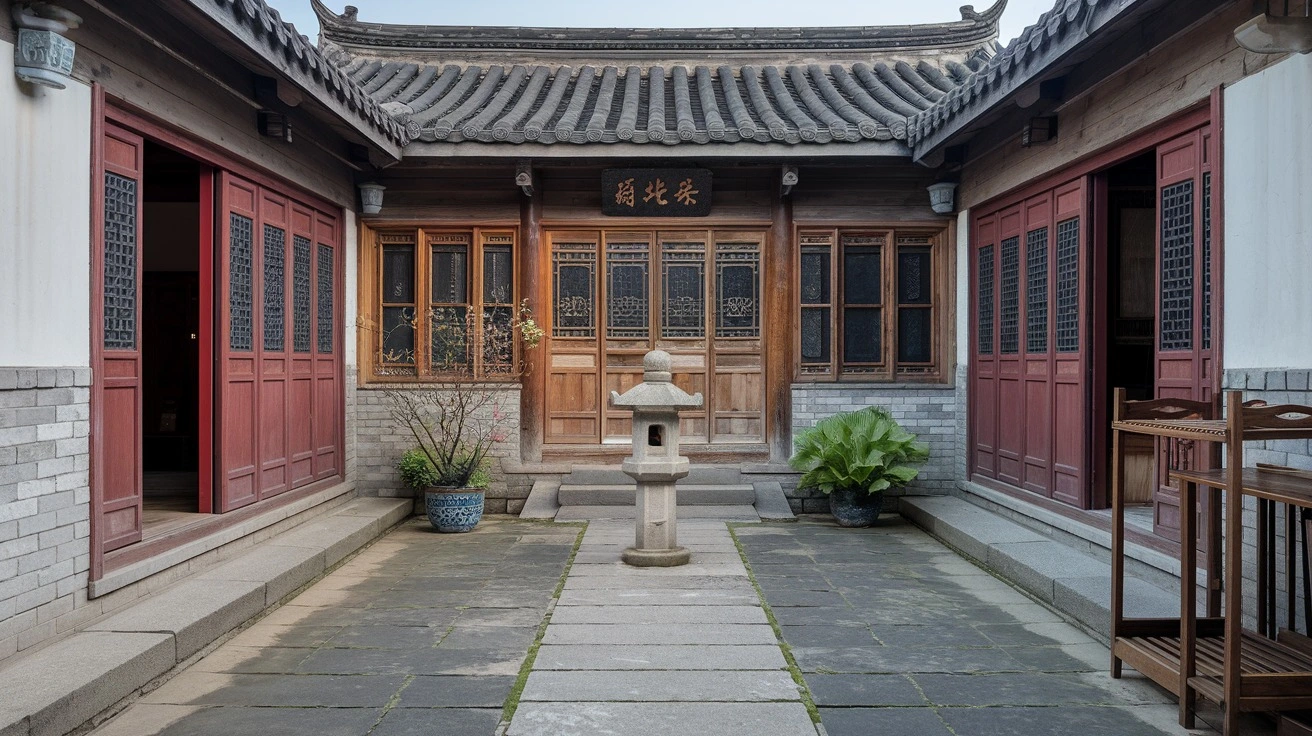 Chinese House Courtyard