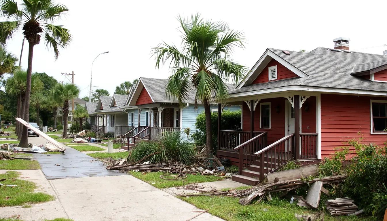 Hurricane Destruction of Shotgun Houses