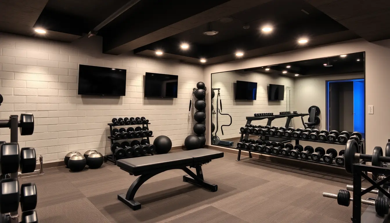 Home Gym in Man Cave