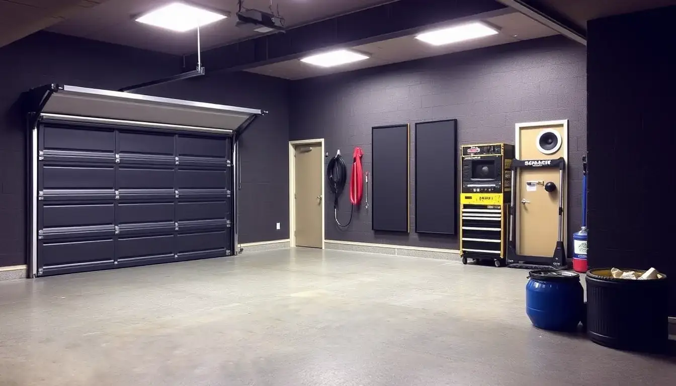 soundproofed garage man cave walls and doors